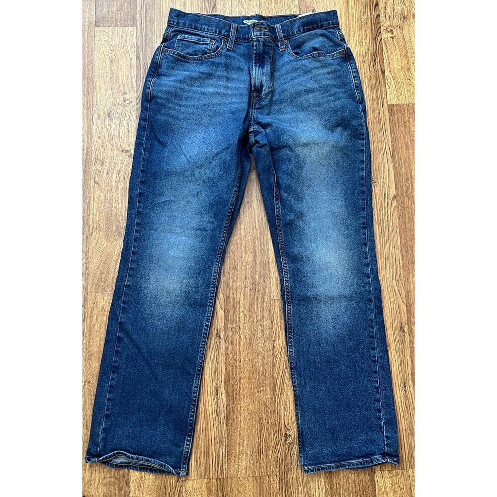 Old Navy Straight Leg Jeans Men’s 32/30 Dark Wash Casual - Picture 5 of 9